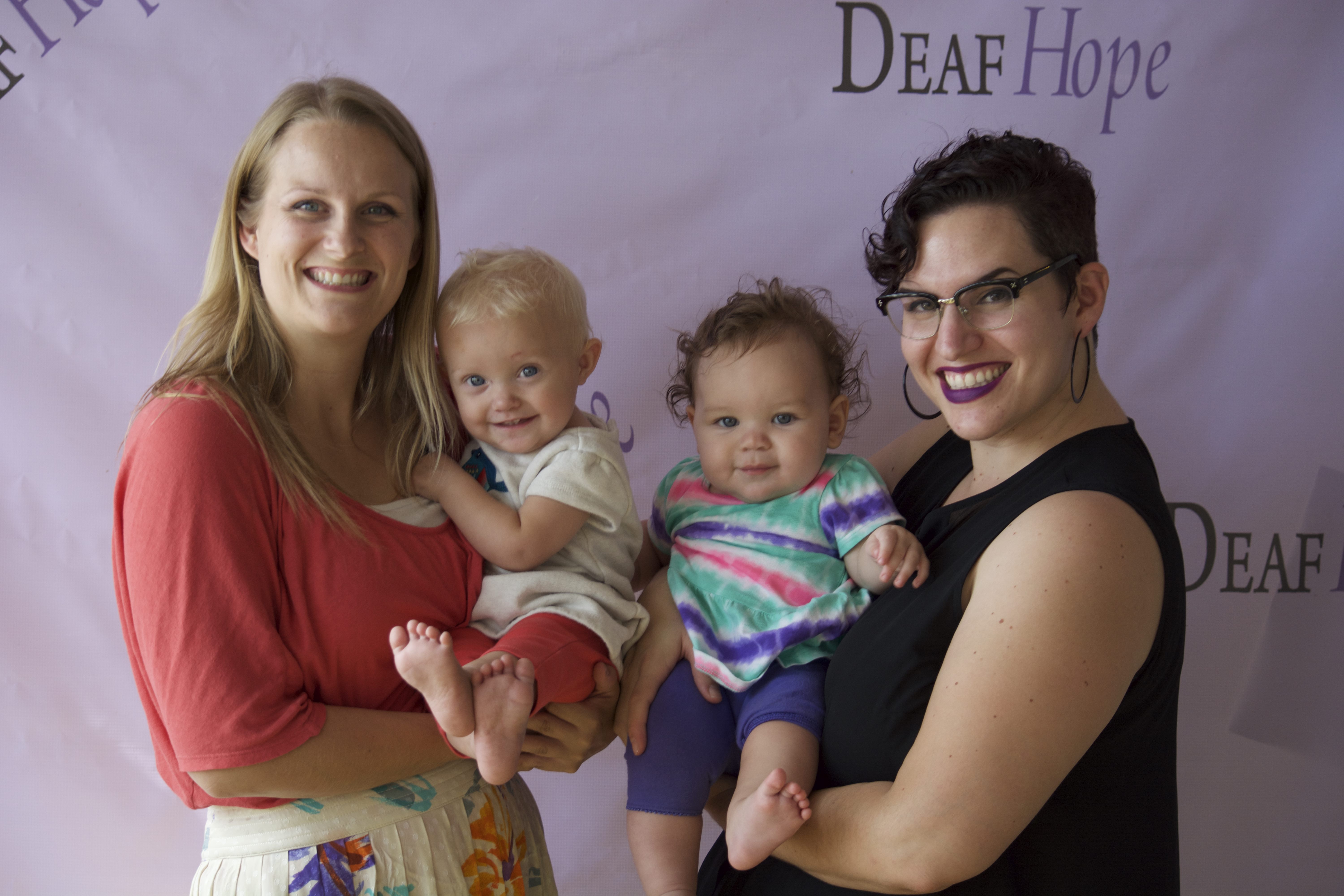 Our fantastic speaker Elena and Tara with their adorable children.  They brought such a sweet energy to the Tea Party!